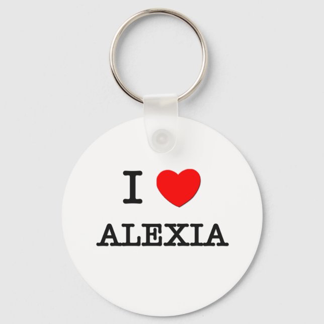 I Love Alexia Keychain (Front)