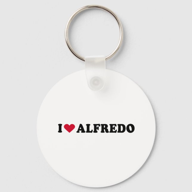 I LOVE ALFREDO KEYCHAIN (Front)