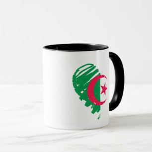 I Love Algeria - Algerian Flag Heart Mug