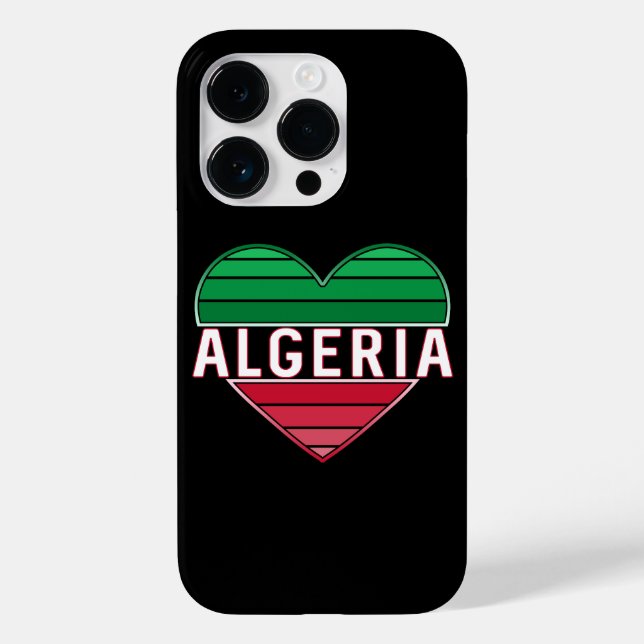 I Love Algeria, Algerian Heart Case-Mate iPhone Case (Back)