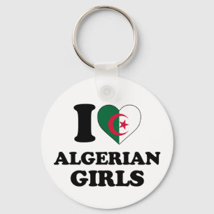 I love Algerian Girls Keychain