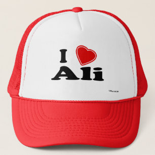 I Love Ali Trucker Hat