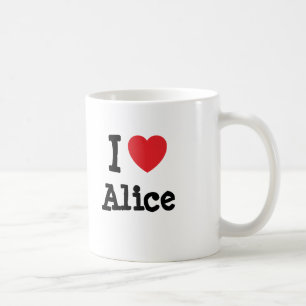 I love Alice heart T-Shirt Coffee Mug