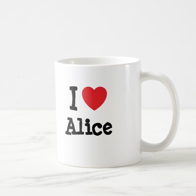 I love Alice heart T-Shirt Coffee Mug (Right)