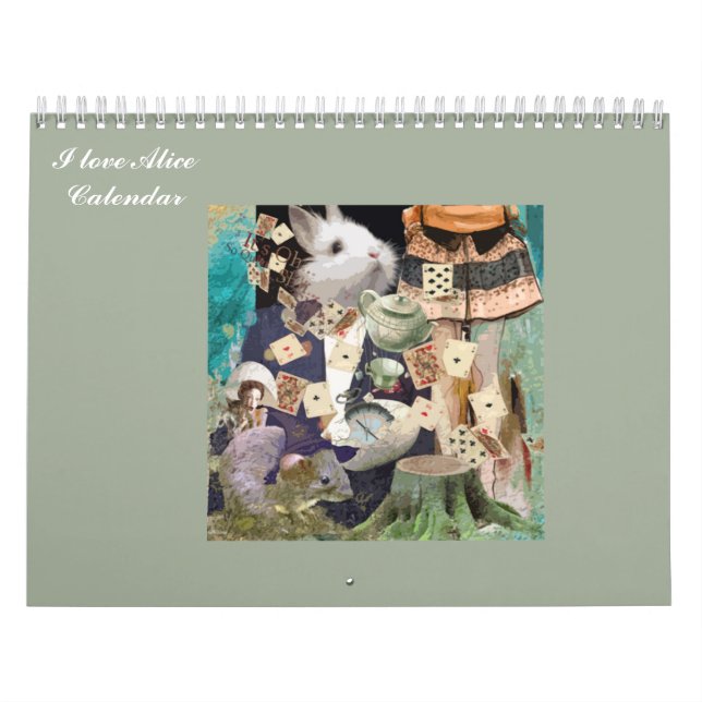 I Love Alice in Wonderland Calendar (Cover)