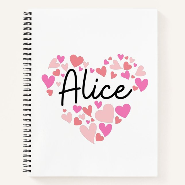 I love Alice Notebook (Front)