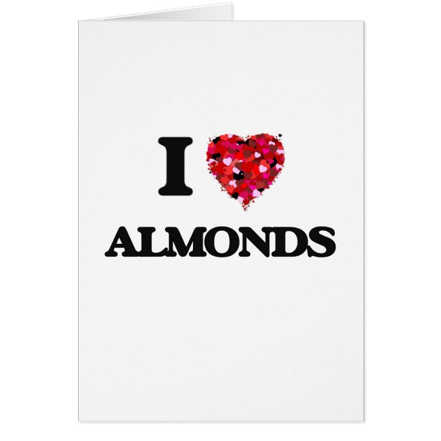 I Love Almonds food design (Front)