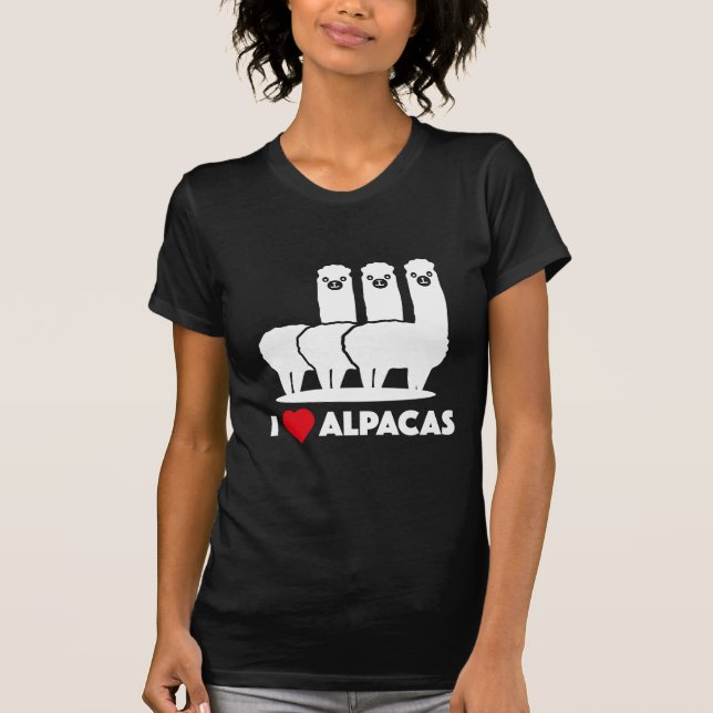 I Love Alpacas T-Shirt (Front)