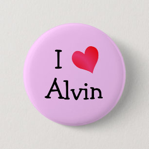I Love Alvin 2 Inch Round Button