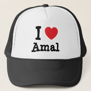 I love Amal heart T-Shirt Trucker Hat