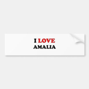 I Love Amalia Bumper Sticker