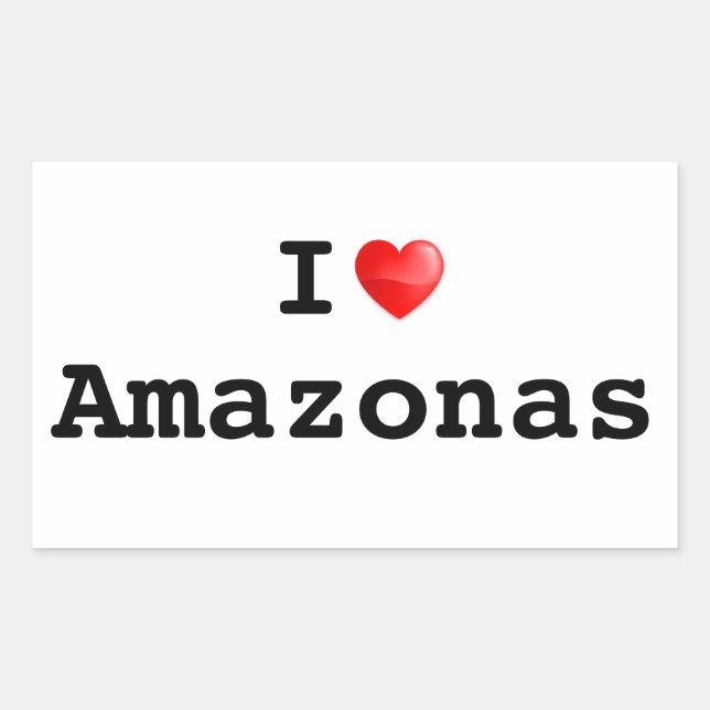 I love Amazonas Sticker (Front)