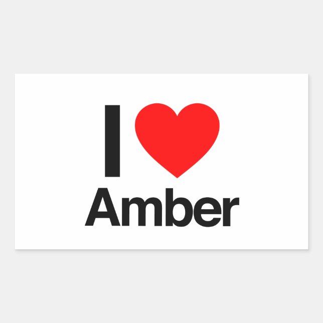 i love amber sticker (Front)