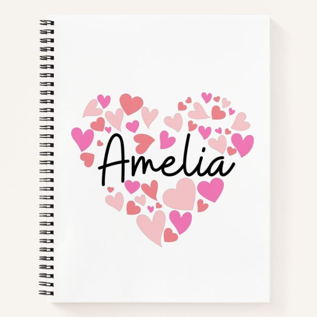 I love Amelia Notebook (Front)