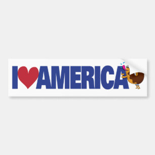 I Love America Bumper Sticker