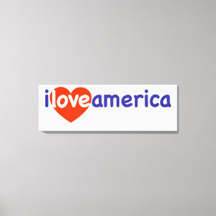 I Love America Canvas Print