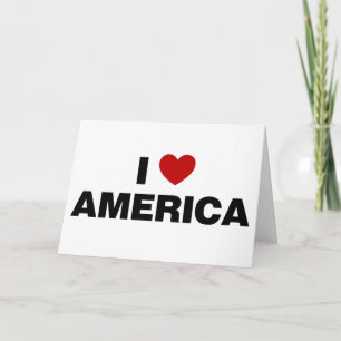 I Love America Card
