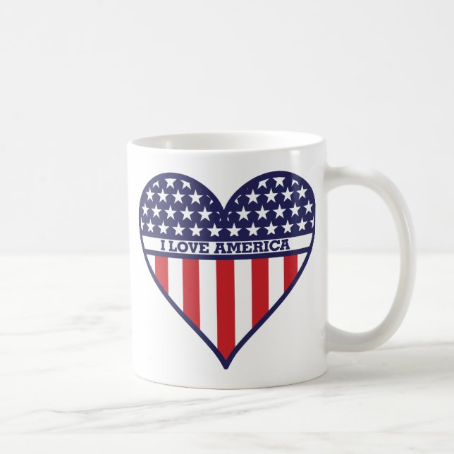 I Love America Coffee Mug (Right)
