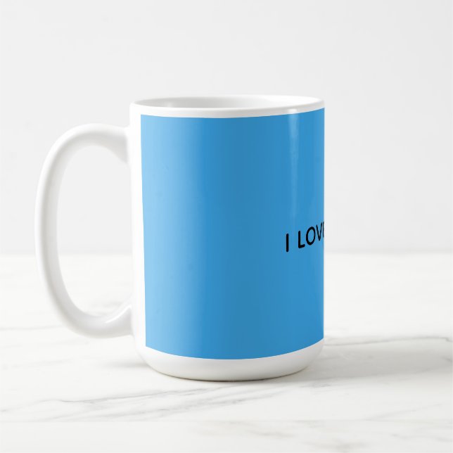I LOVE AMERICA COFFEE MUG (Left)