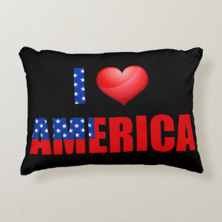 I Love America Decorative Pillow
