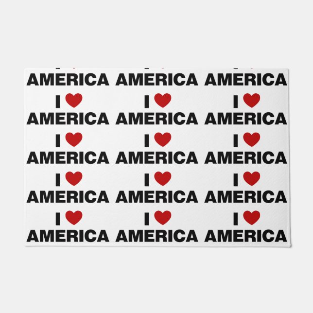 I Love America Doormat (Front)