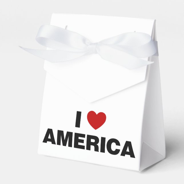 I Love America  Favor Box (Front Side)