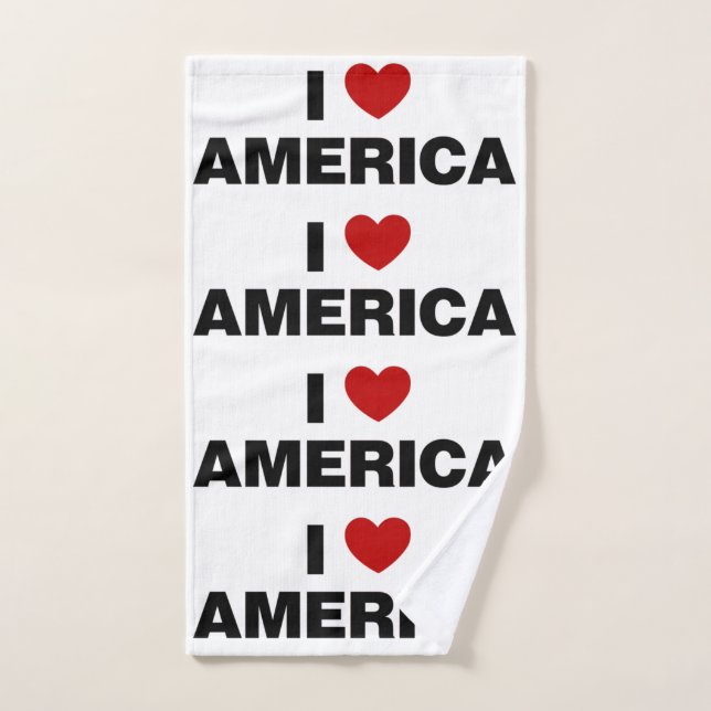 I Love America Hand Towel (Hand Towel)