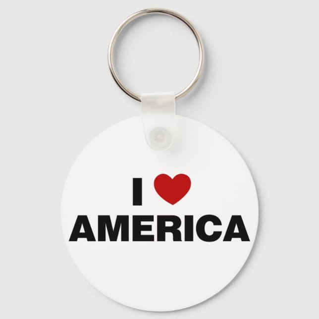 I Love America Keychain (Front)