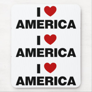 I Love America Mouse Pad