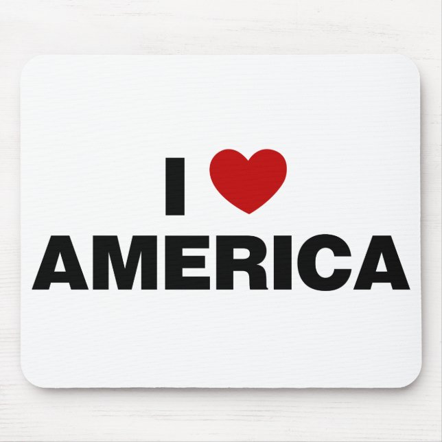 I Love America Mouse Pad (Front)
