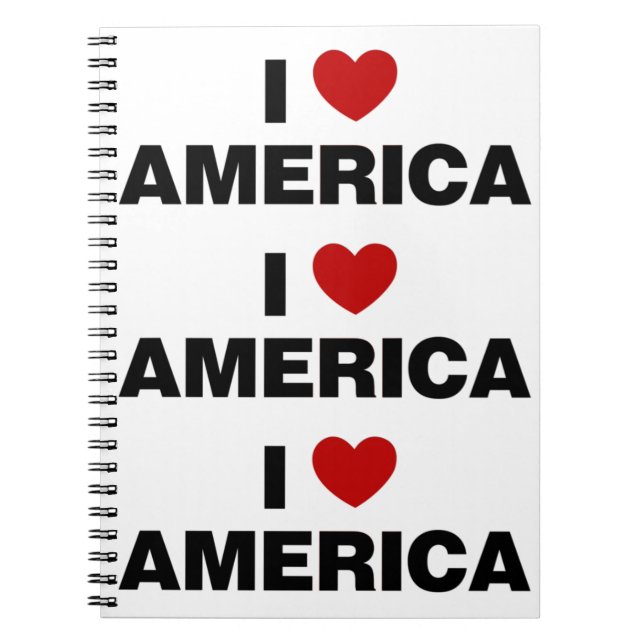 I Love America Notebook (Front)