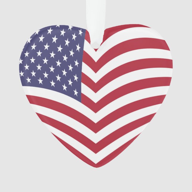 I LOVE AMERICA ORNAMENT (Front)