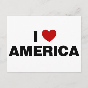 I Love America Postcard