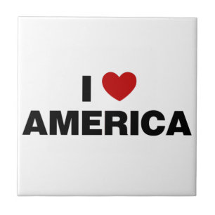 I Love America Tile