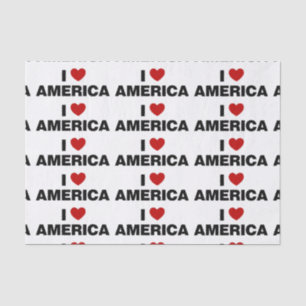 I Love America Tissue Paper