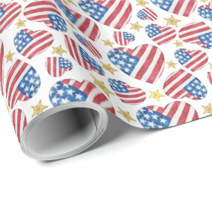 I Love America Wrapping Paper