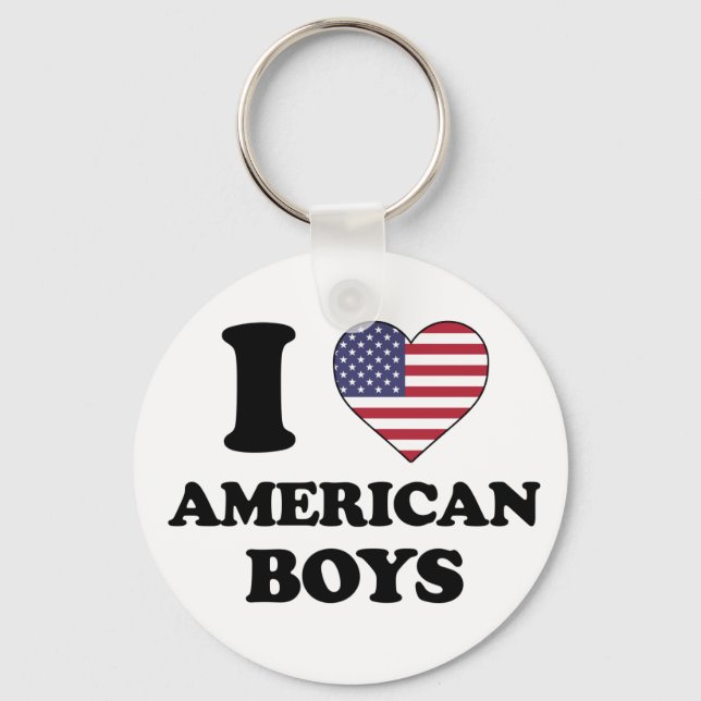 I love American boys Keychain (Front)