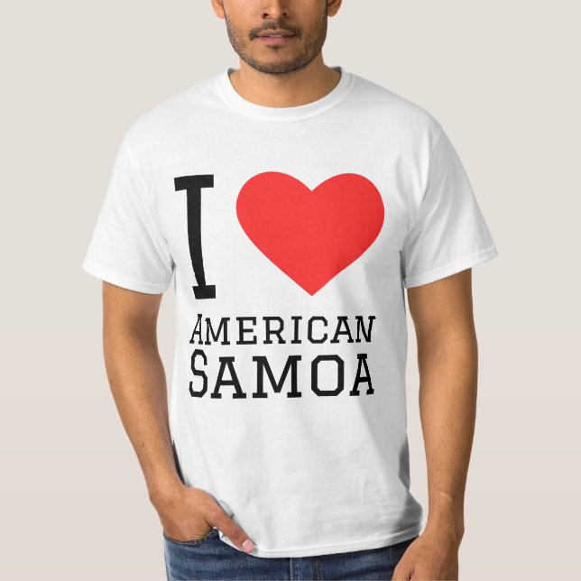 I love American Samoa  T-Shirt (Front)