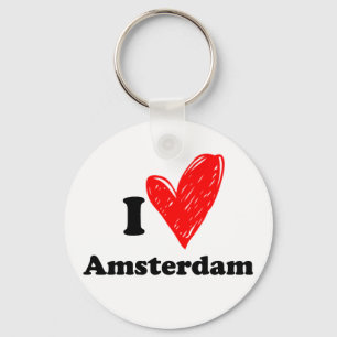 I love Amsterdam Keychain