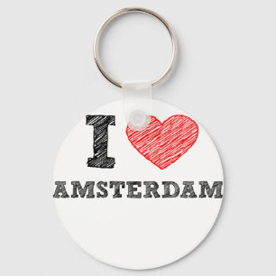 I Love Amsterdam Keychain