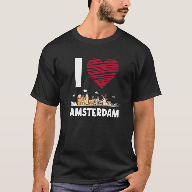 I Love Amsterdam T-Shirt (Front)