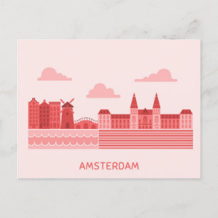 I love Amsterdam Travel The Netherlands Postcard