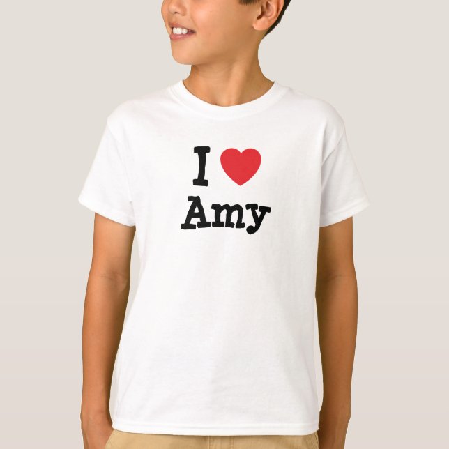 I love Amy heart T-Shirt (Front)