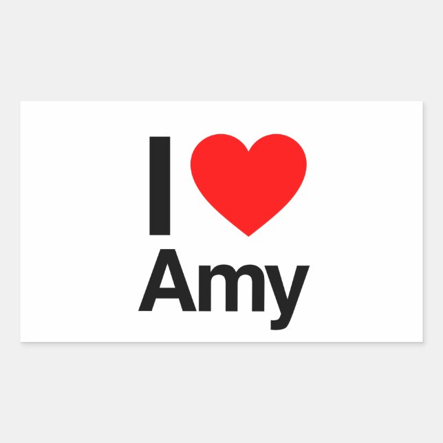 i love amy sticker (Front)