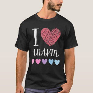I Love ANAKIN Personalized Name Cool Birthday Part T-Shirt