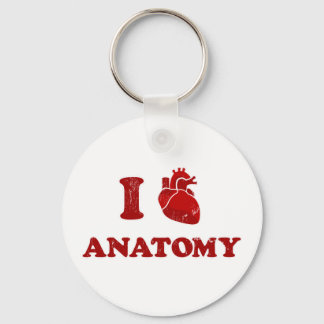 i love anatomy2 keychain