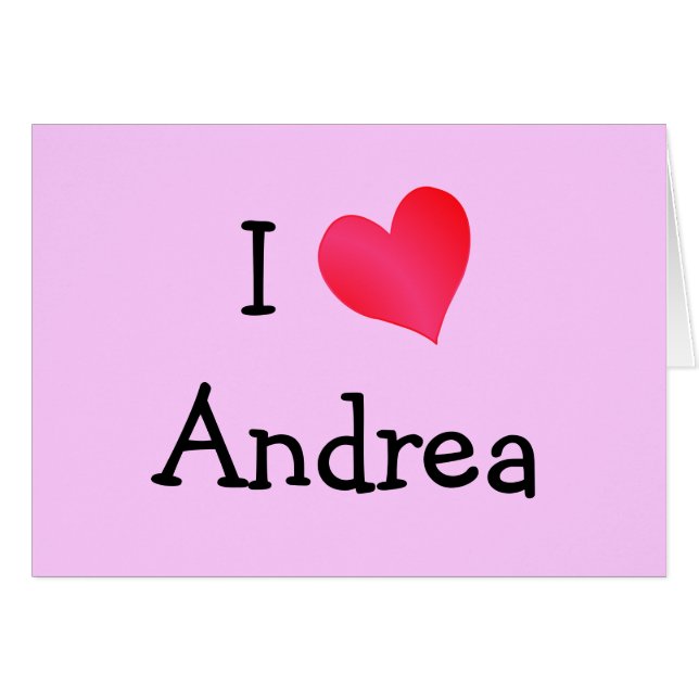 I Love Andrea (Devant horizontal)