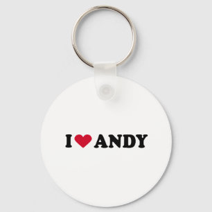 I LOVE ANDY KEYCHAIN