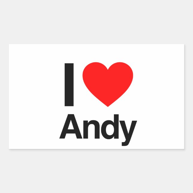 i love andy sticker (Front)