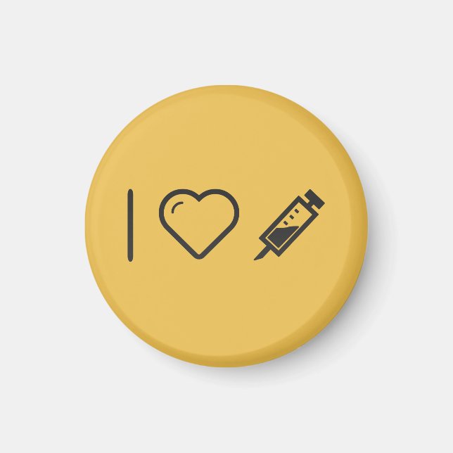 I Love anesthesia Magnet (Front)